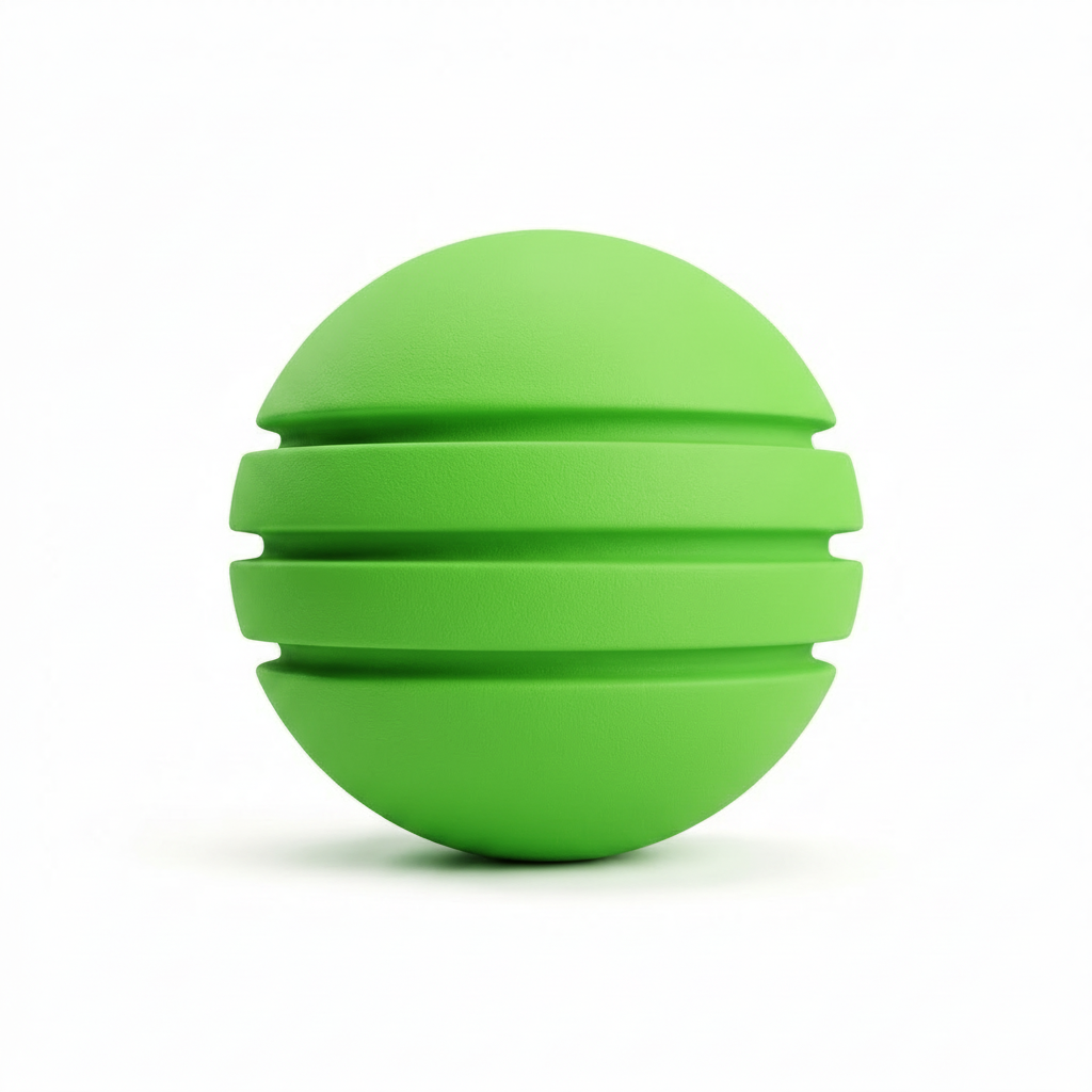 Bola de Neopreno Verde Neón Rayada