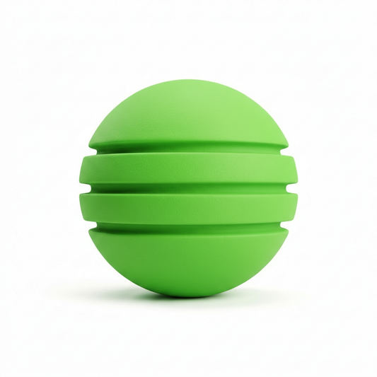 Bola de Neopreno Verde Neón Rayada