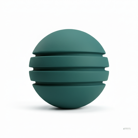 Bola de Neopreno Verde Oscuro Rayada