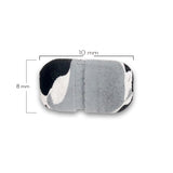 Neopreno Tambor Rayado Camuflado Gris Militar 1 Linea
