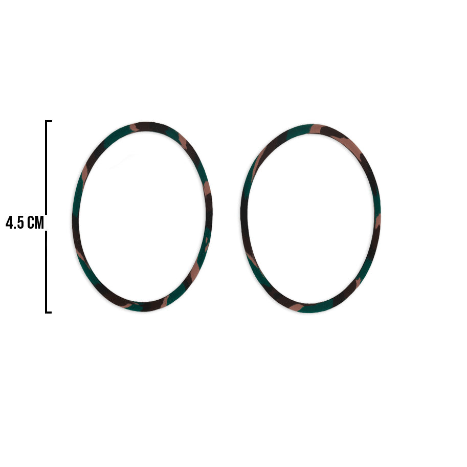 Oring Por Par Delgado Camuflado Verde Militar