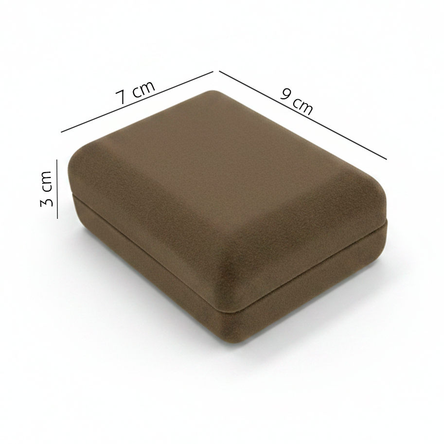 Estuche Café Collar y Dije N032