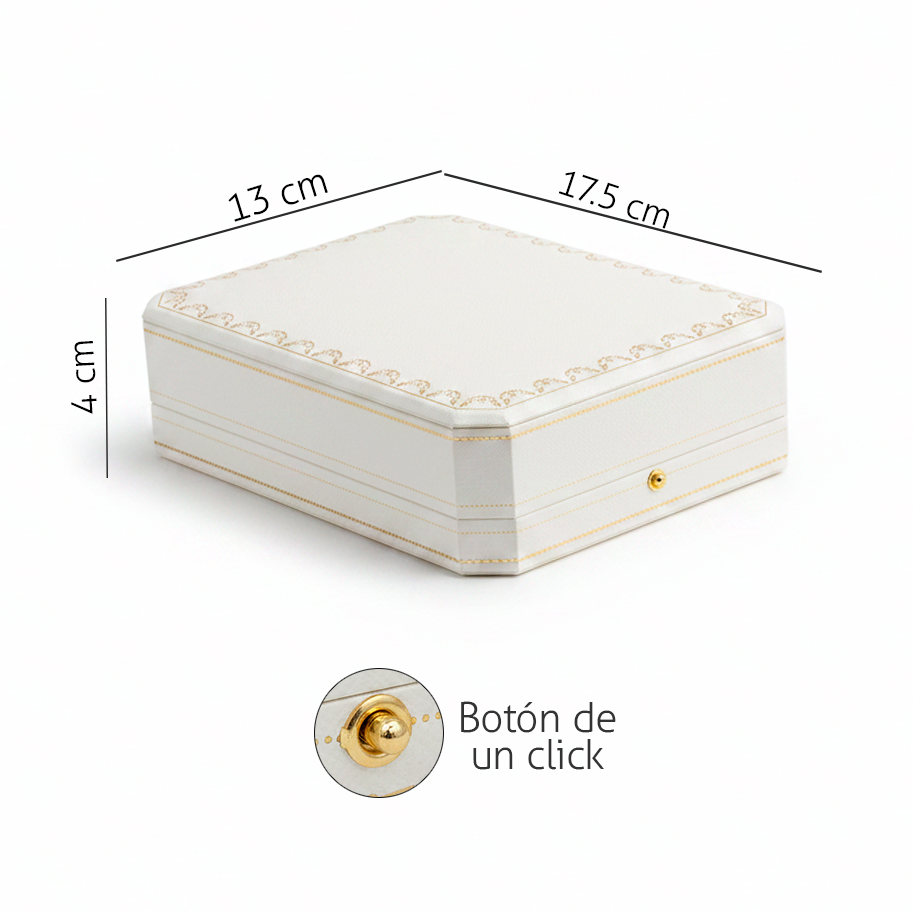 Estuche De Lujo CT Blanco Grande Para Juego N046