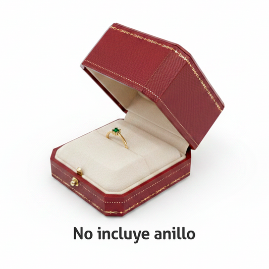 Estuche De Lujo CT Rojo Para Solitario N038
