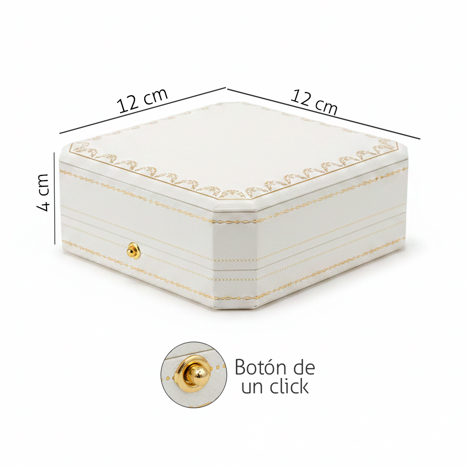 Estuche De Lujo Mediano CT Blanco Para Juego N054