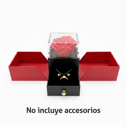 Estuche Para Solitario De Lujo Con Rosa N025