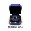 Estuche Premium Azul Galaxia Con Luz Led Para Anillos