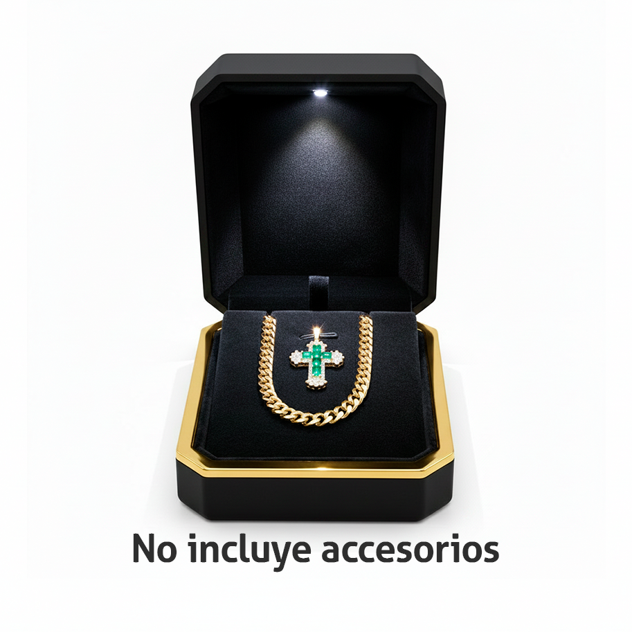 Estuche Premium Multifunción Negro Con Luz Led