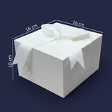 Estuche Premium Para Solitario Y Argolla Blanco N06