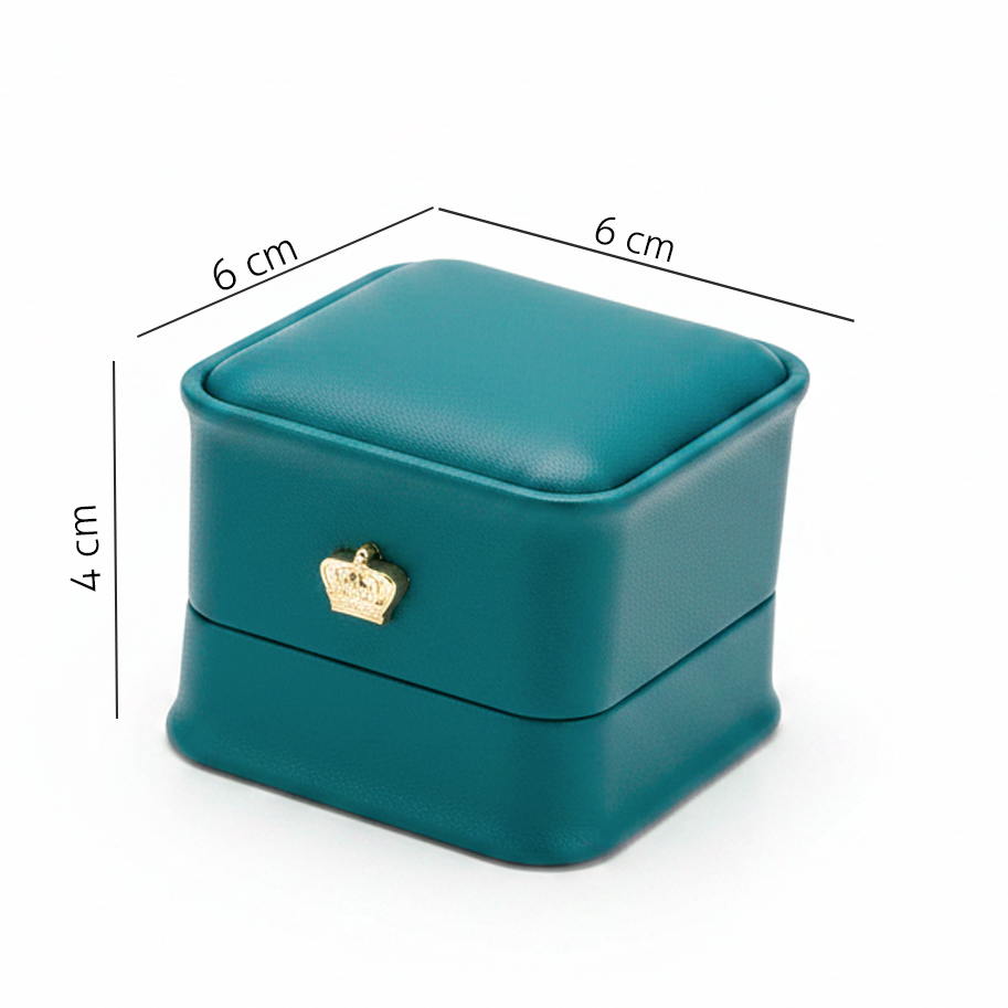 Estuche Verde corona Anillo N07