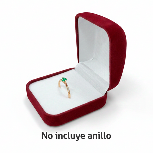 Estuche Vinotinto Para Solitario C21
