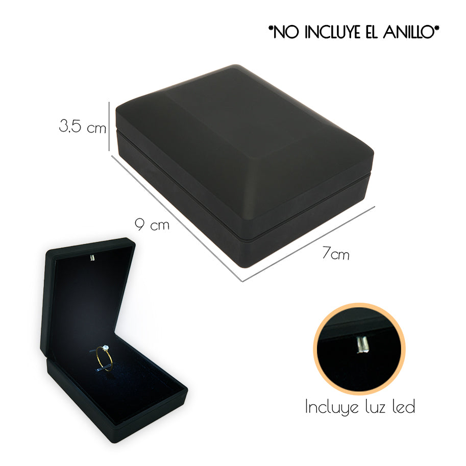 Estuche De Lujo Multifunción Con Luz Led Negro