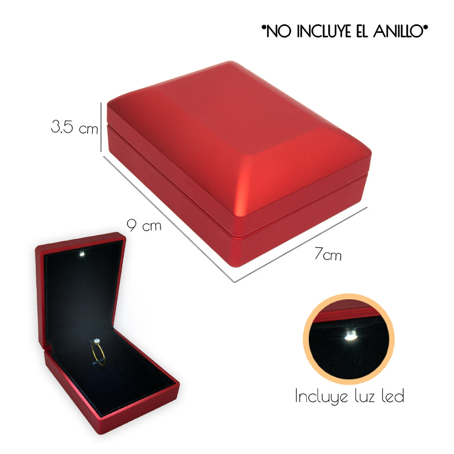 Estuche De Lujo Multifunción Con Luz Led Rojo