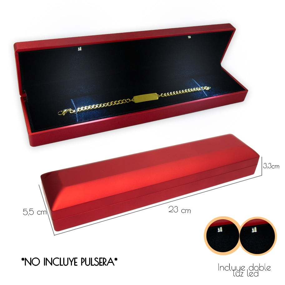 Estuche De Lujo Para Pulso Con Luz Led Rojo