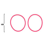 Oring Por Par Delgado Fucsia