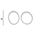 Oring Por Par Delgado Gris