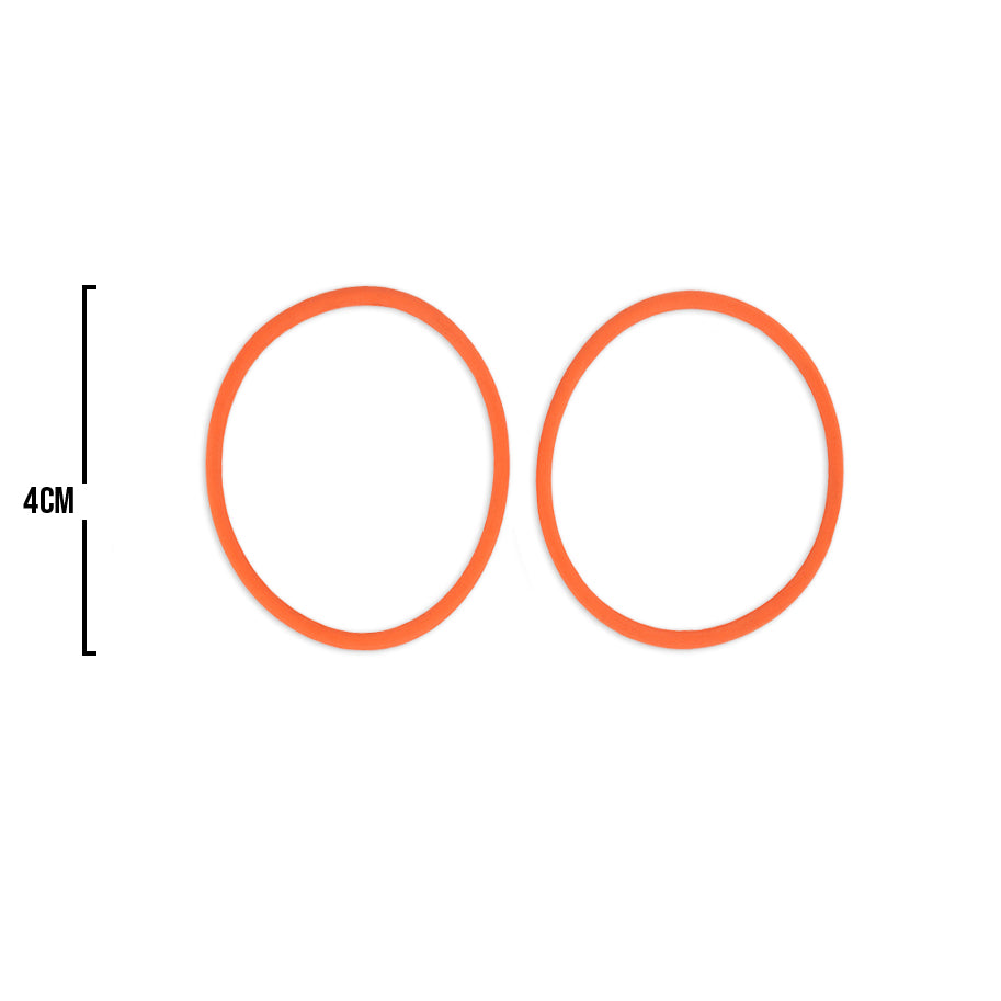 Oring Por Par Delgado Naranja