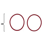 Oring Por Par Delgado Rojo
