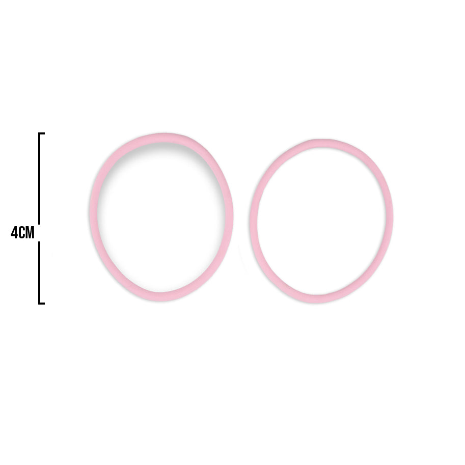 Oring Por Par Delgado Rosado Bebé