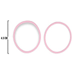 Oring Por Par Delgado Rosado Bebé