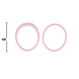 Oring Por Par Delgado Rosado Bebé