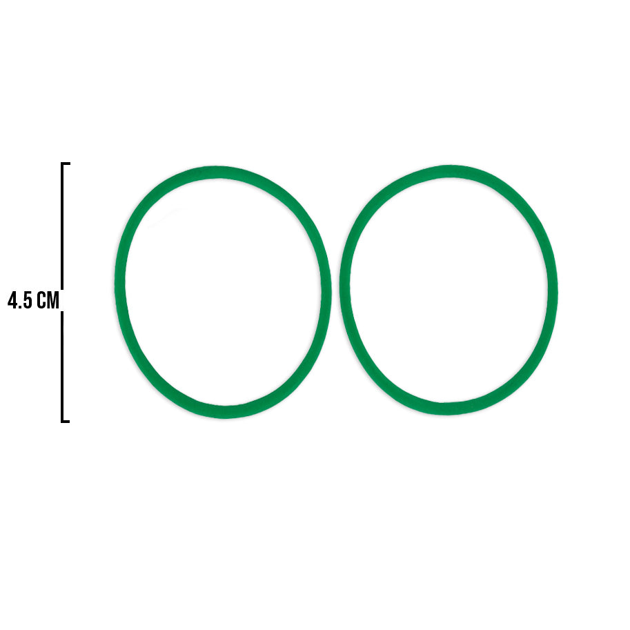 Oring Por Par Delgado Verde Neón