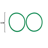 Oring Por Par Delgado Verde Neón