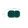 Neopreno Tambor Rayado Verde Oscuro 1 Linea