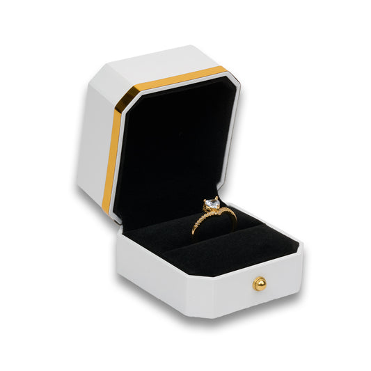 Estuche de Lujo Anillo Blanco