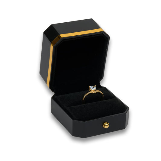 Estuche de Lujo Anillo Negro